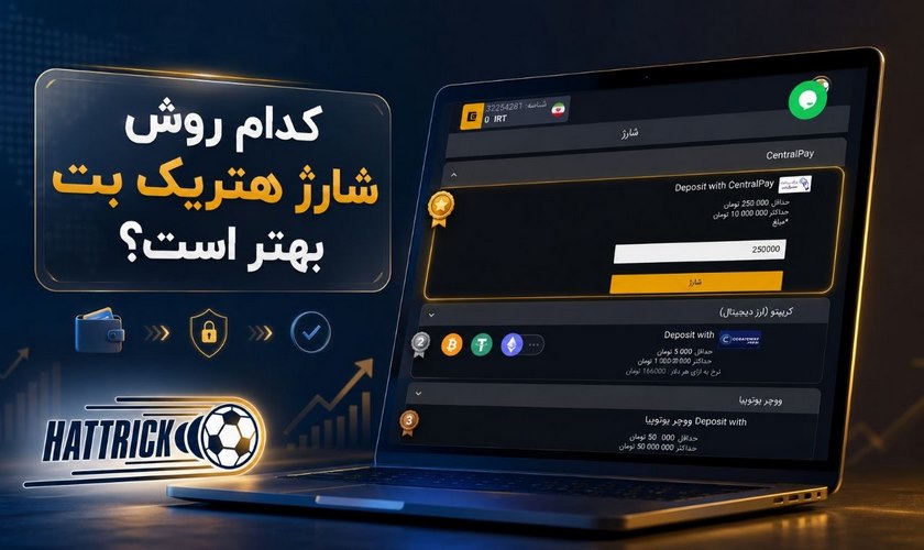 بهترین روش برای شارژ هتریک بت
